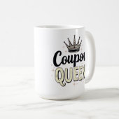 クーポン・クイーン - 王室のバーゲンハンター・クラウン コーヒーマグカップ (正面右)