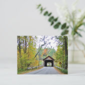 クームスが木々の間の橋を覆った ポストカード (スタンド正面)