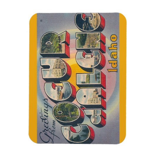 クーラーダレン磁石アイダホ マグネット (縦)