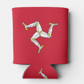 クーラーボックスとイギリスのマン島統一された旗 缶クーラー (裏面)