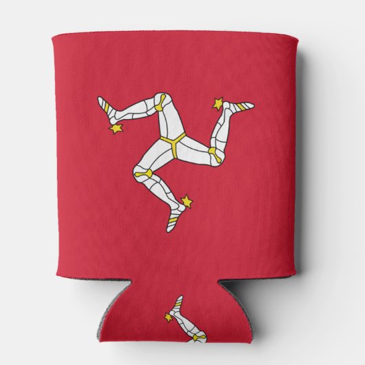 クーラーボックスとイギリスのマン島統一された旗 缶クーラー (裏面)