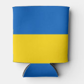 クーラーボックスとウクライナ国旗 缶クーラー (正面)