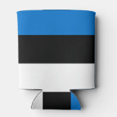 クーラーボックスとエストニア国旗 缶クーラー (裏面)