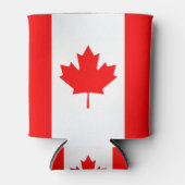クーラーボックスとカナダ国旗 缶クーラー (正面)