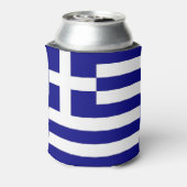 クーラーボックスとギリシャ国旗 缶クーラー (缶裏面)