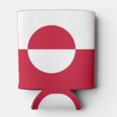 クーラーボックスとグリーンランド国旗 缶クーラー (裏面)