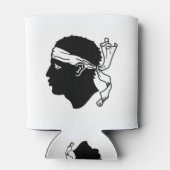 クーラーボックスとコルシカ国旗 缶クーラー (裏面)