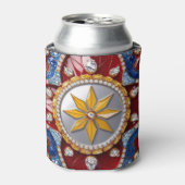 クーラーボックスとコロンビアカラーデザイン 缶クーラー (缶正面)