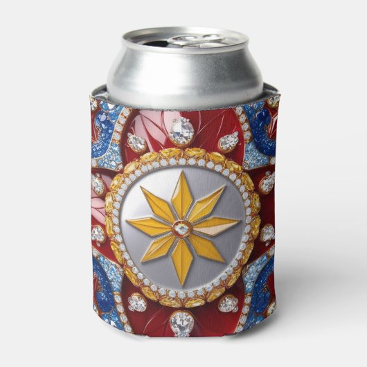 クーラーボックスとコロンビアカラーデザイン 缶クーラー (缶正面)