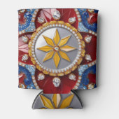 クーラーボックスとコロンビアカラーデザイン 缶クーラー (正面)