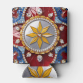 クーラーボックスとコロンビアカラーデザイン 缶クーラー (裏面)