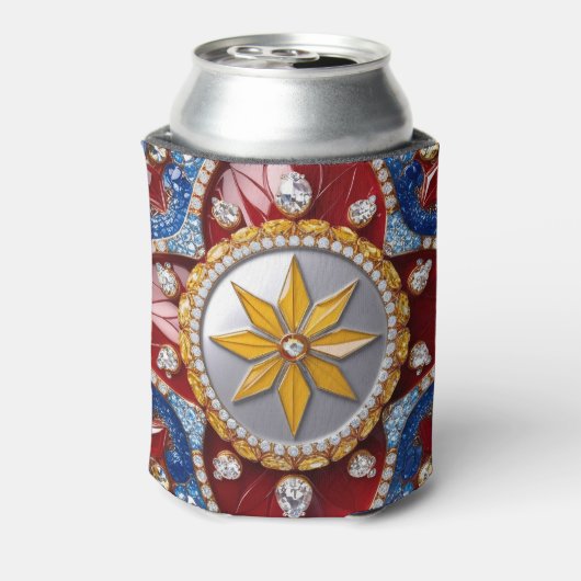 クーラーボックスとコロンビアカラーデザイン 缶クーラー (缶裏面)