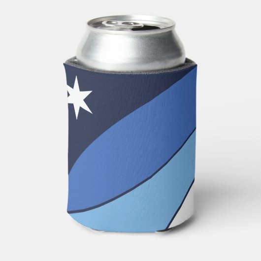 クーラーボックスとコロンビア州旗，サウスカロライナ 缶クーラー (缶裏面)