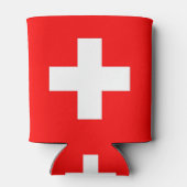 クーラーボックスとスイス国旗 缶クーラー (裏面)