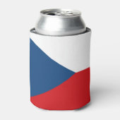 クーラーボックスとチェコ国旗 缶クーラー (缶正面)