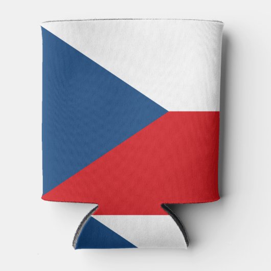 クーラーボックスとチェコ国旗 缶クーラー (正面)