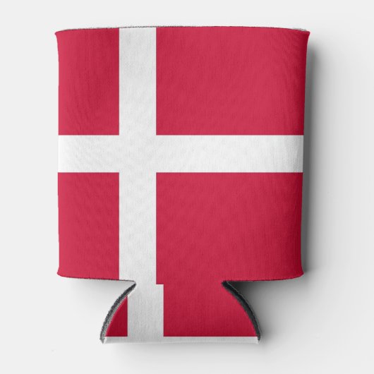 クーラーボックスとデンマーク国旗 缶クーラー (正面)