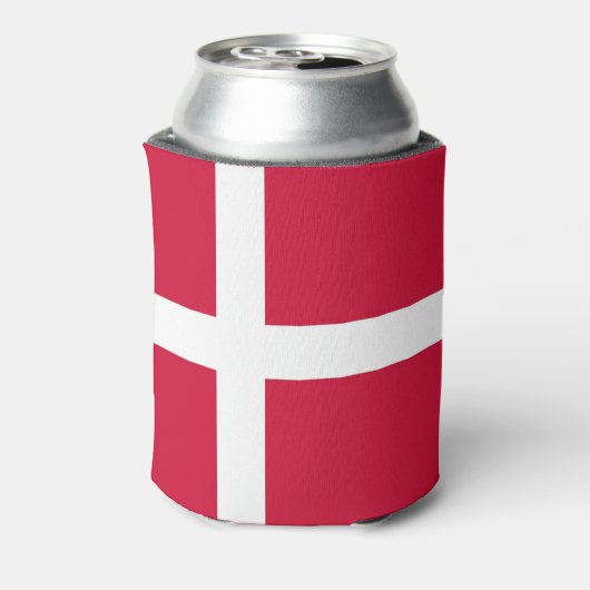 クーラーボックスとデンマーク国旗 缶クーラー (缶裏面)