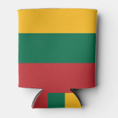 クーラーボックスとリトアニア国旗 缶クーラー (正面)