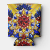 クーラーボックスとルーマニアの色デザイン 缶クーラー (正面)