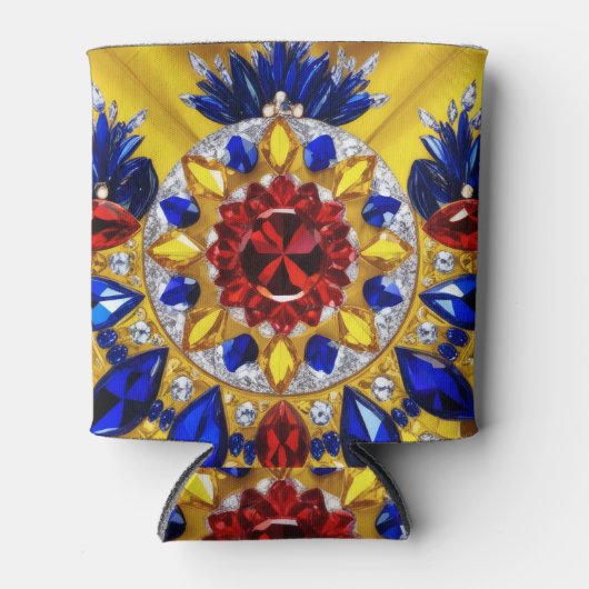 クーラーボックスとルーマニアの色デザイン 缶クーラー (正面)