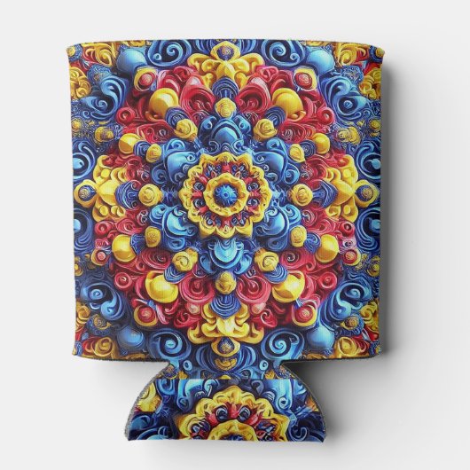 クーラーボックスとルーマニアの色デザイン 缶クーラー (裏面)