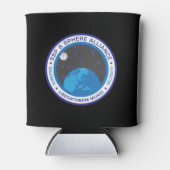 クーラーボックスとレトロロゴ 缶クーラー (正面)