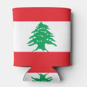 クーラーボックスとレバノン国旗 缶クーラー (裏面)
