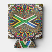 クーラーボックスと南アフリカカラーデザイン 缶クーラー (正面)