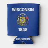 クーラーボックスと米国ウィスコンシン州州。 缶クーラー (正面)