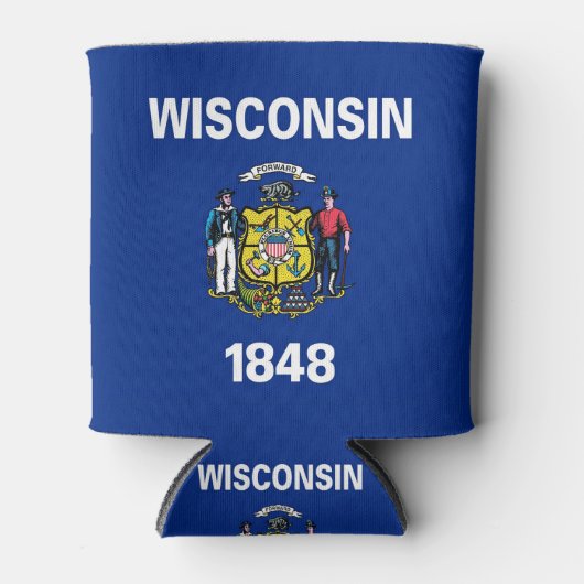 クーラーボックスと米国ウィスコンシン州州。 缶クーラー (正面)