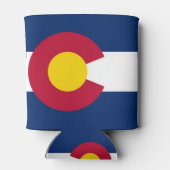 クーラーボックスと米国コロラド州州。 缶クーラー (裏面)