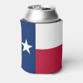 クーラーボックスと米国テキサス州州国旗。 缶クーラー (缶裏面)