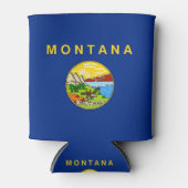 クーラーボックスと米国モンタナ州州。 缶クーラー (正面)