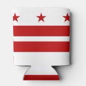 クーラーボックスと米国ワシントンDC州旗。 缶クーラー (裏面)