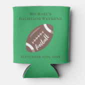 クーラーボックスパーソナライズされた学士サッカーウィークエンド 缶クーラー (正面)