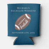 クーラーボックスパーソナライズされた学士サッカーウィークエンド 缶クーラー (正面)