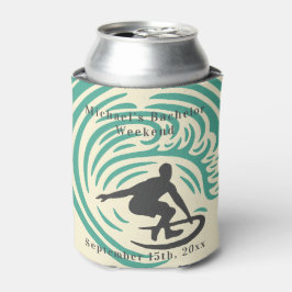 クーラーボックスパーソナライズされた学士号サーフウィークエンド 缶クーラー