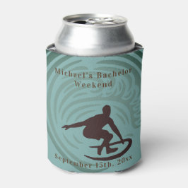 クーラーボックスパーソナライズされた学士号サーフウィークエンド 缶クーラー