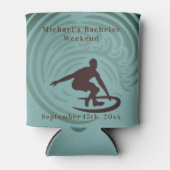 クーラーボックスパーソナライズされた学士号サーフウィークエンド 缶クーラー (正面)