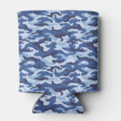 クーラーボックスブルー迷彩柄 缶クーラー (裏面)