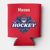 クーラーボックスホッケーパーソナライズされたギア- – 名前の追加# 缶クーラー (正面)