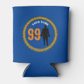 クーラーボックスホッケープレーヤー – 名前と番号の追加 缶クーラー (正面)