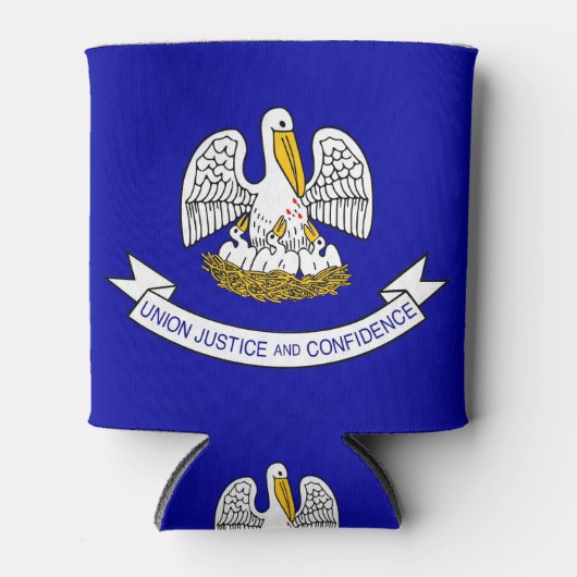 クーラーボックスルイジアナ州州州旗。 缶クーラー (正面)