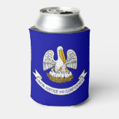 クーラーボックスルイジアナ州州州旗。 缶クーラー (缶裏面)