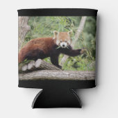 クーラーボックス写真レッドパンダ、動物0069。 缶クーラー (正面)