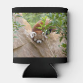 クーラーボックス写真レッドパンダ、動物0069。 缶クーラー (裏面)
