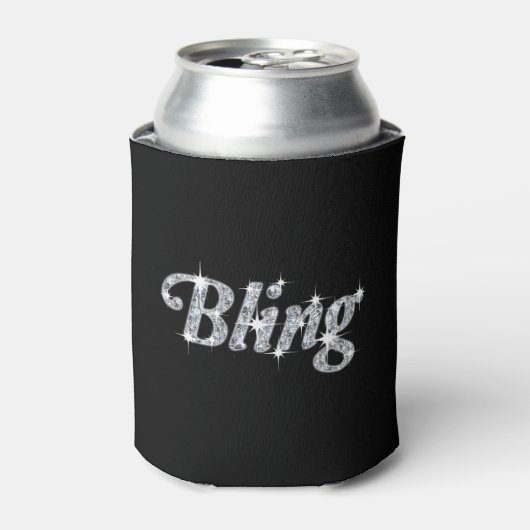 クーラーボックス特徴フェイクダイヤモンドきらきら光るデザイン 缶クーラー (缶正面)