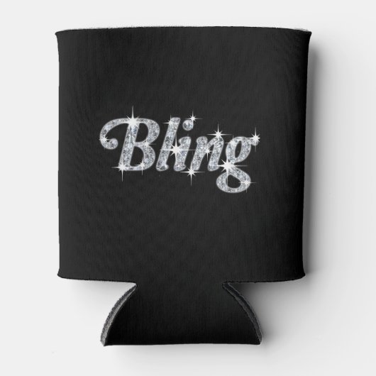 クーラーボックス特徴フェイクダイヤモンドきらきら光るデザイン 缶クーラー (正面)