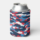 クーラーボックス迷彩柄プリント 缶クーラー (缶正面)